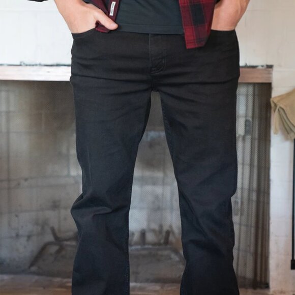 NEW DEVIL-DOG DUNGAREES Relaxed Fit Slraight Leg Men's Jeans Black Size 38 x32 - Picture 8 of 10